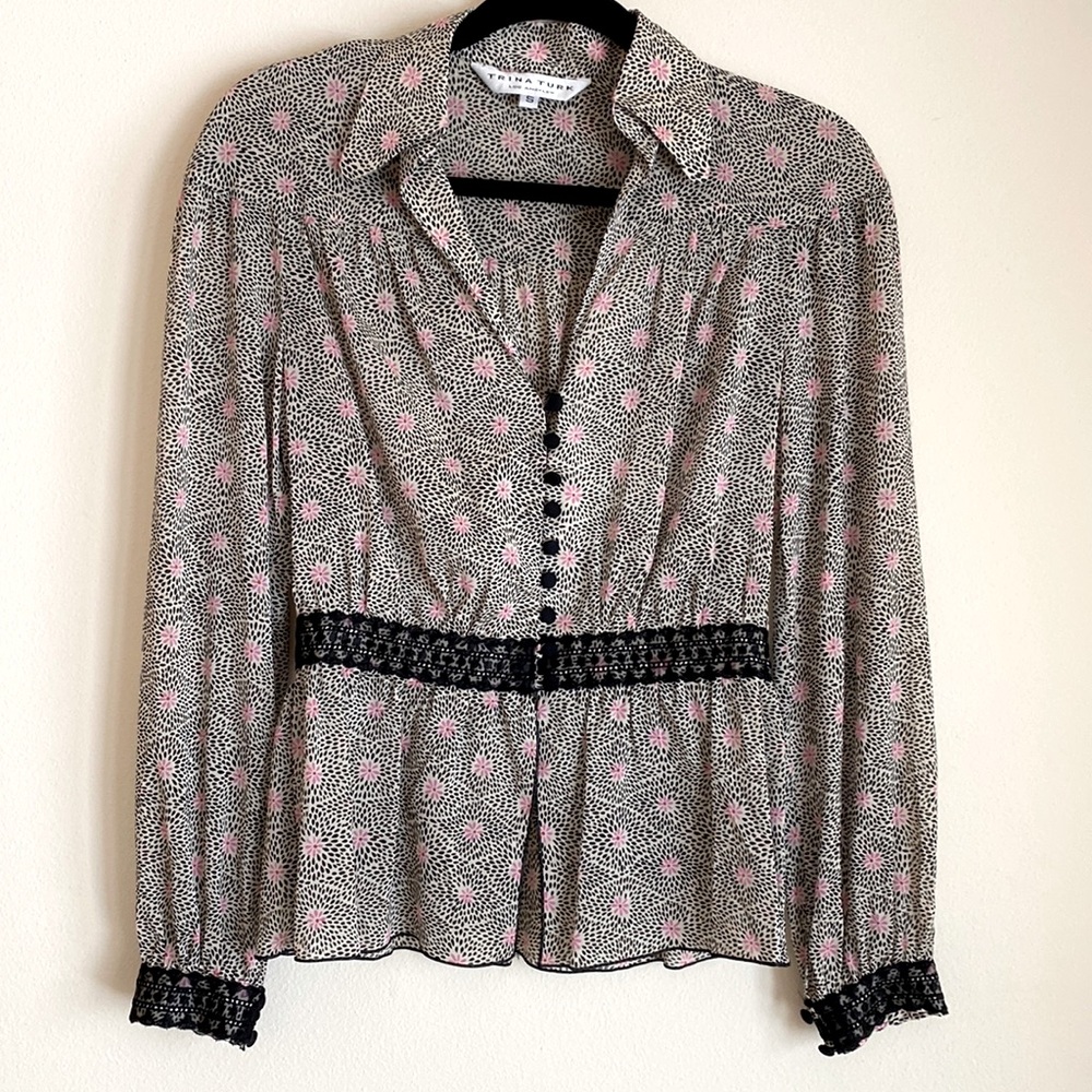 Trina Turk - Size Small - Silk Blouse